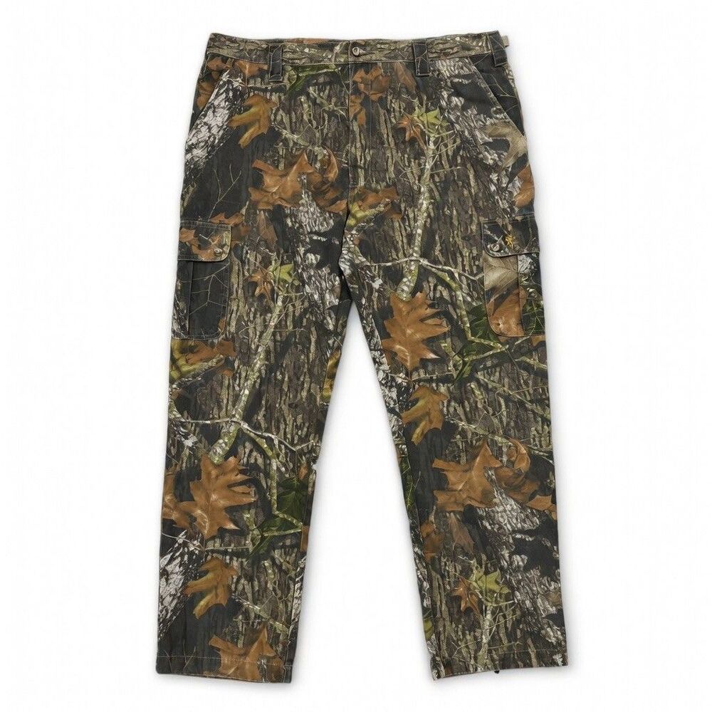 Browning Camouflage Pants Mens 2XL Cargo, Hunting Archery Outdoor Camo Mossy Oak